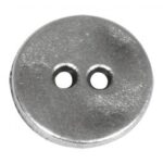 RAYHER METAL JEWELLERY ELEMENT BUTTON D.1.4CM OXIDIZED SILVER