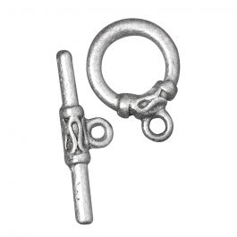 R2223448.jpg RAYHER JEWELLERY TOGGLE CLOSURE 25MM OXIDIZED SILVER - Image 1