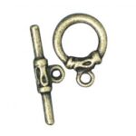 RAYHER JEWELLERY TOGGLE CLOSURE 25MM OXIDIZED GOLD