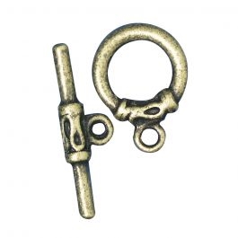 R2237446.jpg RAYHER JEWELLERY TOGGLE CLOSURE 25MM OXIDIZED GOLD - Image 1