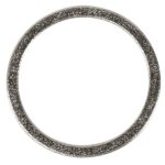 RAYHER JEWELLERY RING METAL FLAT D.50MM SILVER