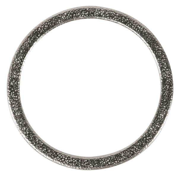 R22670606.jpg RAYHER JEWELLERY RING METAL FLAT D.50MM SILVER - Image 1