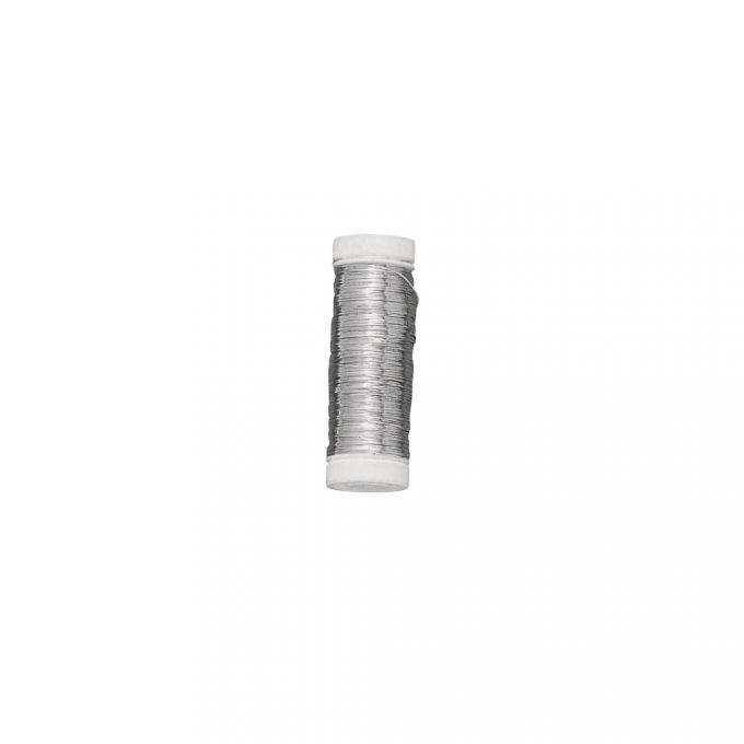 R2403600.jpg RAYHER SILVER PLATED WIRE D.0.25MMX100M - Image 1