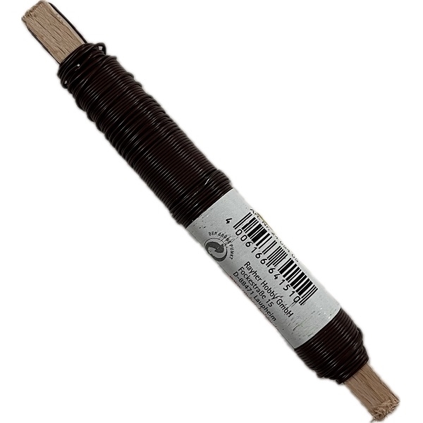 R2405405.jpg RAYHER FLORISTS WIRE 100G 0.55MM BROWN - Image 1