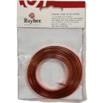 RAYHER ALUMINIUM WIRE FLAT 5X1MM/2M ORANGE [EXTREMELY MOULDABLE]