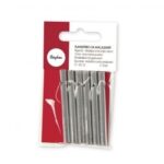 RAYHER METAL CHIME STICKS BATONS D.6MMX14CM 6PCS SILVER