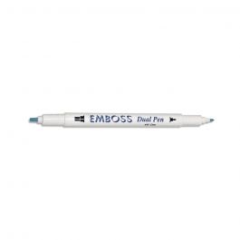 R2840100.jpg RAYHER EMBOSSING DUAL PEN TRANSPARENT - Image 1