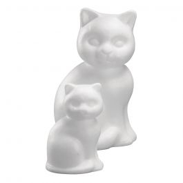 R3320200.jpg RAYHER STYROFOAM CAT 23CM - Image 1