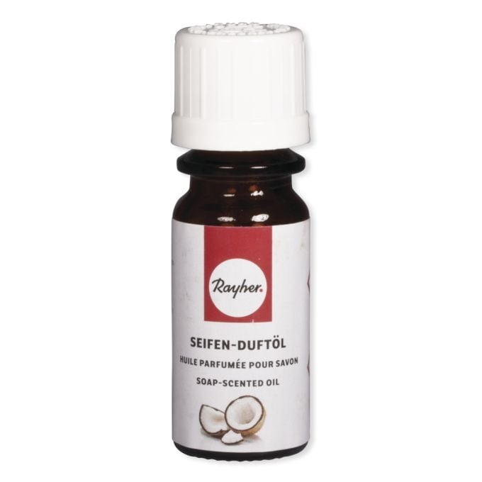 R34247000.jpg RAYHER SOAP SCENTED OIL 10ML COCONUT - Image 1
