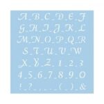 RAYHER STENCIL 30X30CM CLASSICAL SCRIPTURE 2