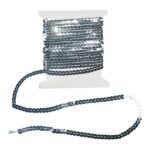 RAYHER SEQUIN RIBBON 3M SILVER