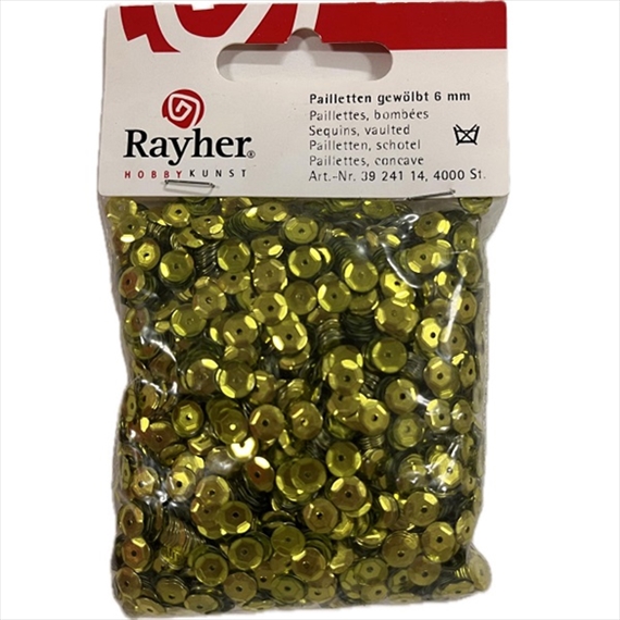 R3924114.jpg RAYHER SEQUINS PAILLETTES D.6MM 4000PCS OLIVE - Image 1