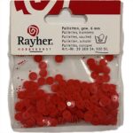 RAYHER SEQUINS PAILLETTES D.6MM 500PCS ORANGE