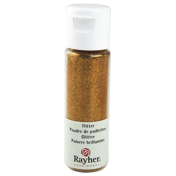 R39420630.jpg RAYHER GLITTER EXTRA FINE 20ML VENETIAN GOLD - Image 1