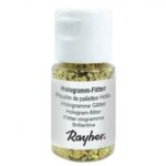 RAYHER GLITTER HOLOGRAMME 2MM 10ML BRILLIANT GOLD