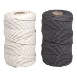 RAYHER MACRAME YARN SET D.2.2MM 2X70M 200G SLATE GREY