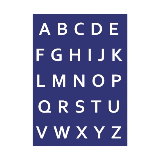 R4501200.jpg RAYHER SCREEN PRINT STENCIL A4 CAPITAL LETTERS - Image 1