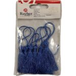 RAYHER DECORATING TASSEL 5CM 6PCS DARK BLUE