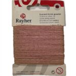RAYHER COTTON CORD WAXED 1MM/20M PINK