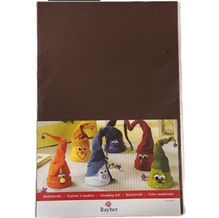 RAYHER MODELLING FELT 0.2X30X45CM DARK BROWN