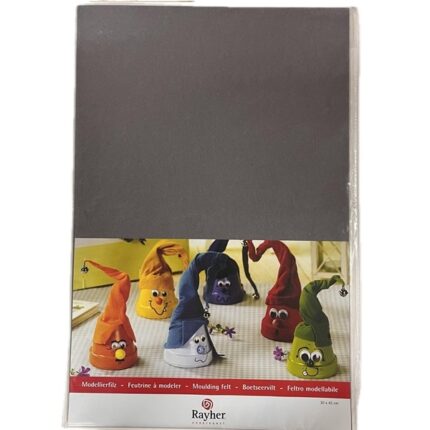 RAYHER MODELLING FELT 0.2X30X45CM GREY