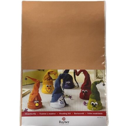 RAYHER MODELLING FELT 0.2X30X45CM SKIN COLOUR