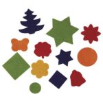 RAYHER FELT CUTS VARIOUS SHAPES 2.5-6CM 100PCS