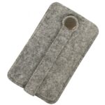RAYHER FELT KEY BOX [WITH SNAP FASTENER] 7.5X12CM ROCK GREY