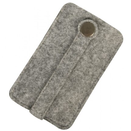 RAYHER FELT KEY BOX [WITH SNAP FASTENER] 7.5X12CM ROCK GREY