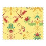 RAYHER COTTON FABRIC 50X65CM DRAGONFLY YELLOW