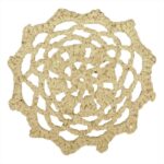 RAYHER LACE ORNAMENT CROCHET D.7.5CM 3PCS BEIGE