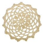RAYHER LACE ORNAMENT CROCHET D.9.5CM 3PCS BEIGE