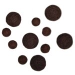 RAYHER FELT BALLS 1.3+2CM 11PCS COFFEE