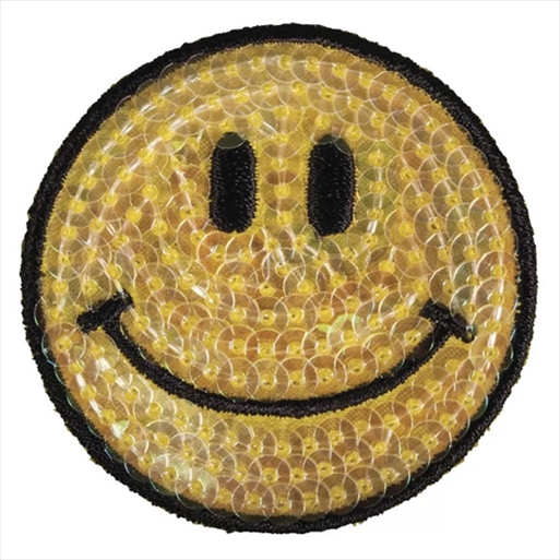 R53903000.jpg RAYHER CLOTH IRONING PATCH D.5CM SMILE - Image 1