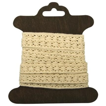 RAYHER COTTON BORDER LORENA 1CM/3M BEIGE