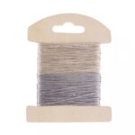 RAYHER MICA DECO CORD D.1MM 2X8M LIGHT GOLD/SILVER
