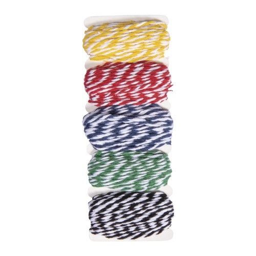 R55951999.jpg RAYHER BAKERS TWINE CORD MIX D.2MM 5X4M COLOURED - Image 1