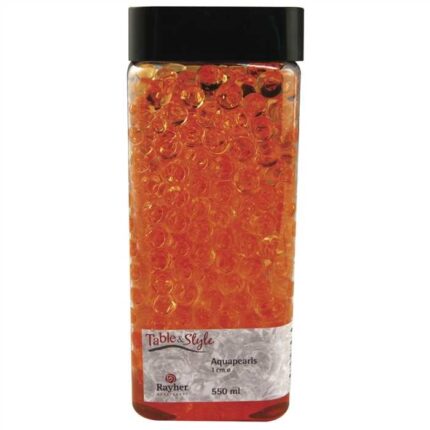 RAYHER AQUA GEL PEARLS D.1CM 550ML ORANGE