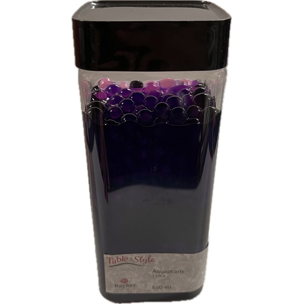 R56106313.jpg RAYHER AQUA GEL PEARLS D.1CM 550ML PURPLE - Image 1