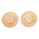 RAYHER WOODEN BUTTON D.6CM 4PCS