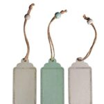 RAYHER WOODEN TAGS + JUTE CORD 3PCS 8X4CM