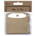 RAYHER TAGS WITH BAGS 6PCS 7.5X7.5CM