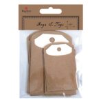 RAYHER TAGS WITH BAGS 6PCS [4.7X7.5CM + 6.3X10.2CM]
