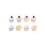 RAYHER BUTTONS 1.5CM 8PCS CUPCAKES