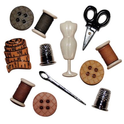RAYHER BUTTONS 1.5-4CM 11PCS SEWING ROOM