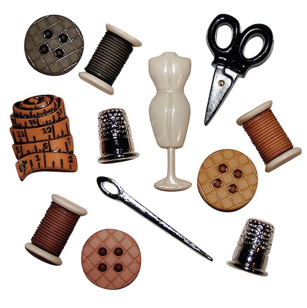 R58421000.jpg RAYHER BUTTONS 1.5-4CM 11PCS SEWING ROOM - Image 1