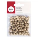 RAYHER WOODEN BEADS D.8MM 100PCS