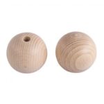RAYHER WOODEN BALLS 10MM HALF HOLE 500PCS