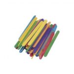 RAYHER WOODEN CRAFT STICKS 110X11MM 72PCS COLOURED