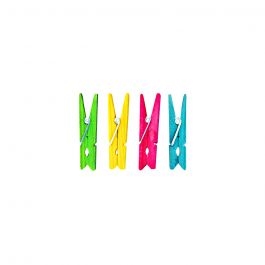 R6135549.jpg RAYHER WOODEN CLOTHES PEGS 4.5CM 24PCS COLOURED - Image 1